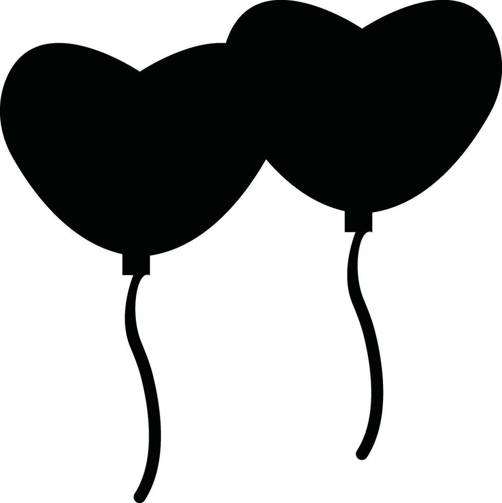 Balloons Icon Set Vector Design. Party and Celebration Line Icon Design