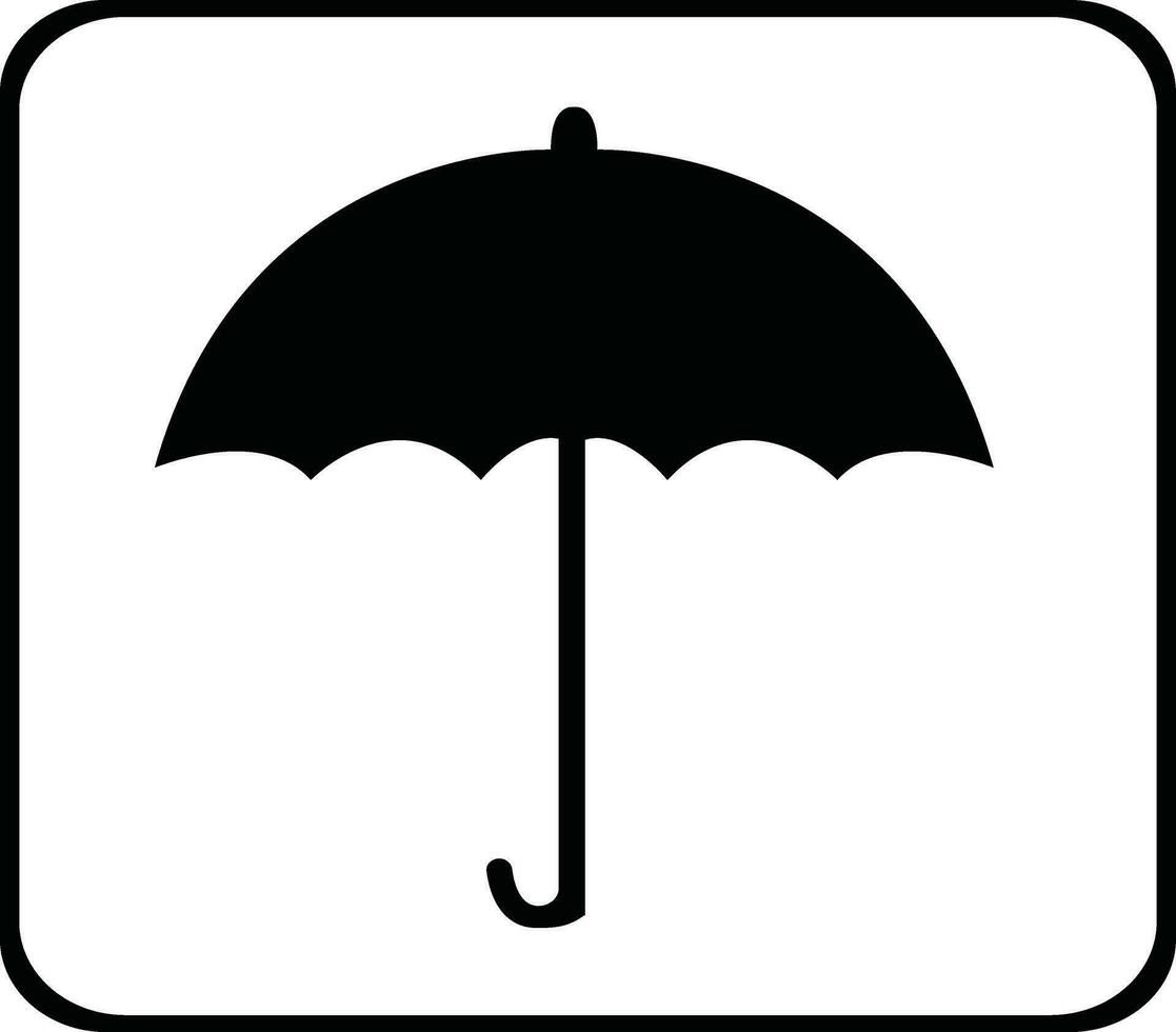 Rain Umbrella Protection and insurance royalty free vector icon. umbrella icon