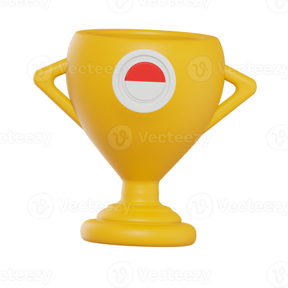 Trophy Indonesia 3D Icon png
