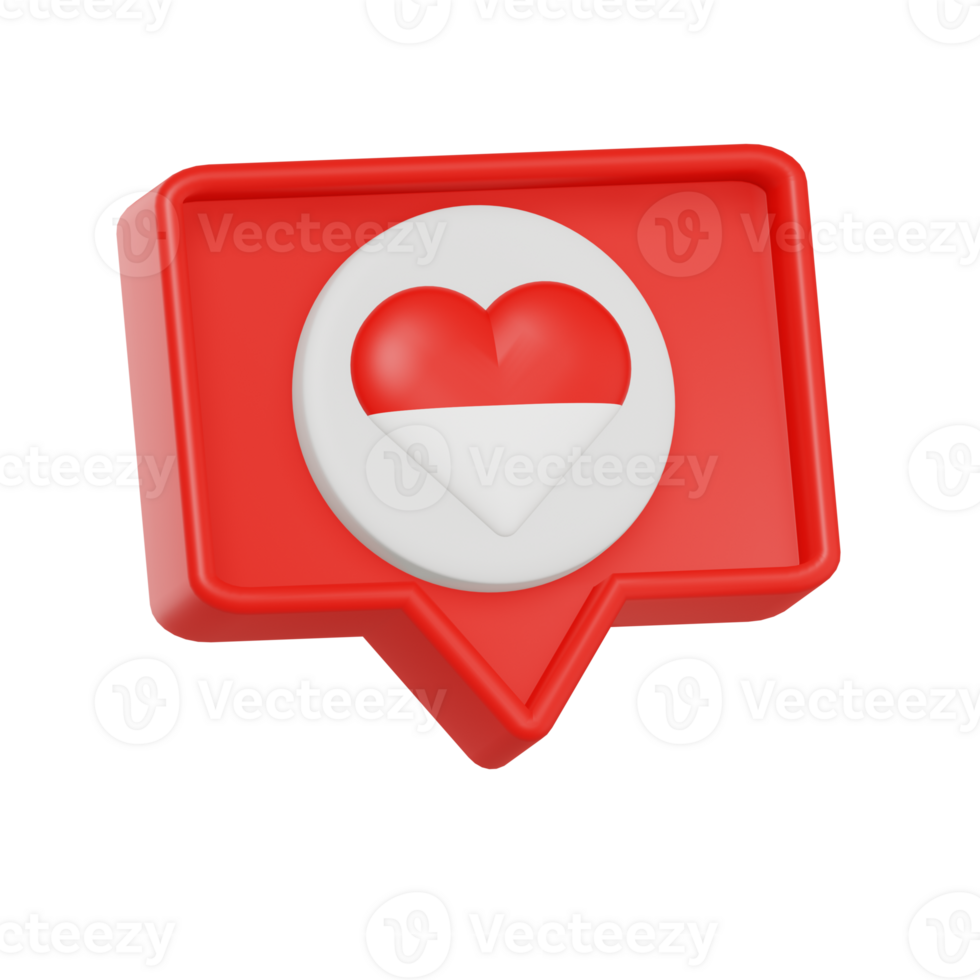 Chat Indonesia 3D Icon png