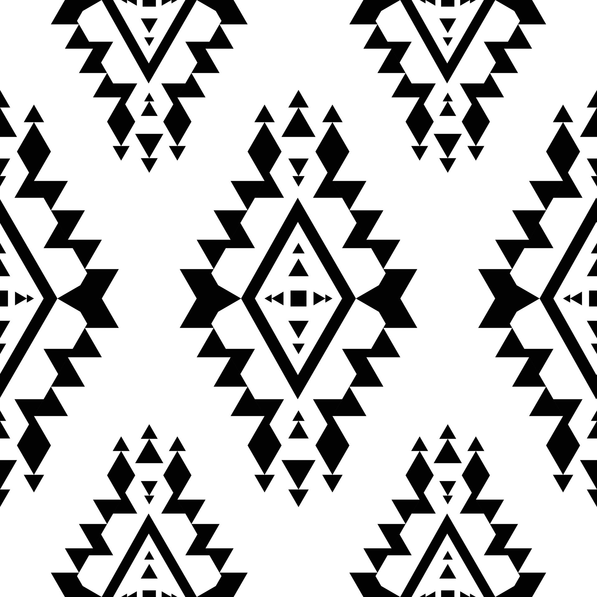 Seamless repeat geometric ethnic pattern. Aztec and Navajo tribal ...