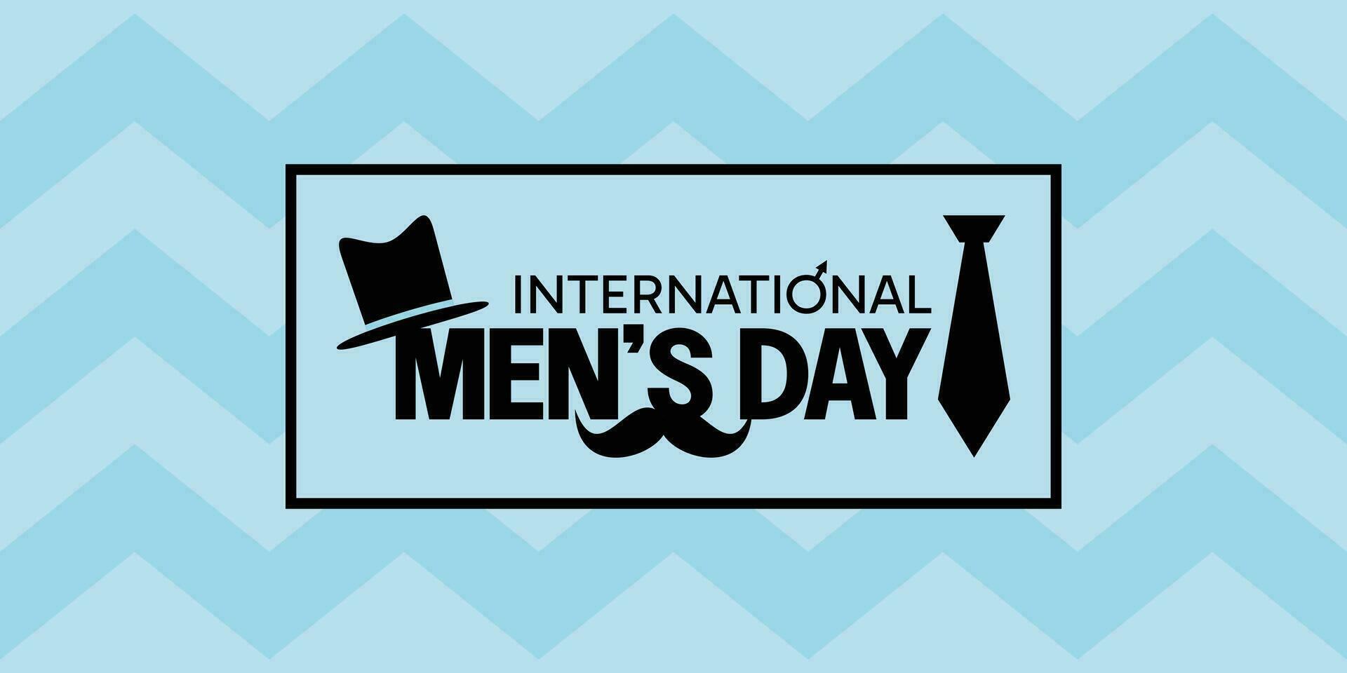 international men's day banner, vector with free copy space area. design for banner, poster, flyer, greeting card, social media, web.