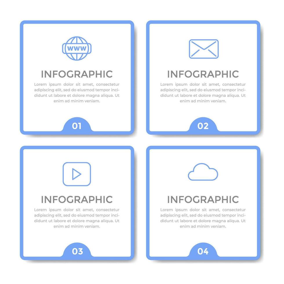 negocio infografía diseño lata ser usado para flujo de trabajo disposición, diagrama, anual informe. vector ilustración