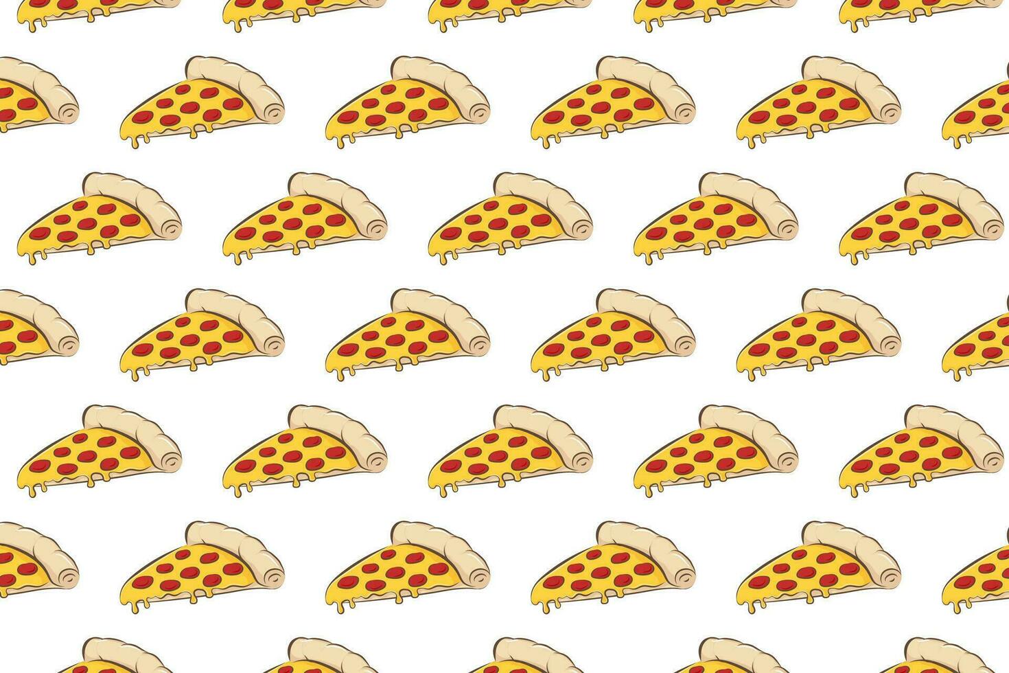 Pizza slice pattern background vector