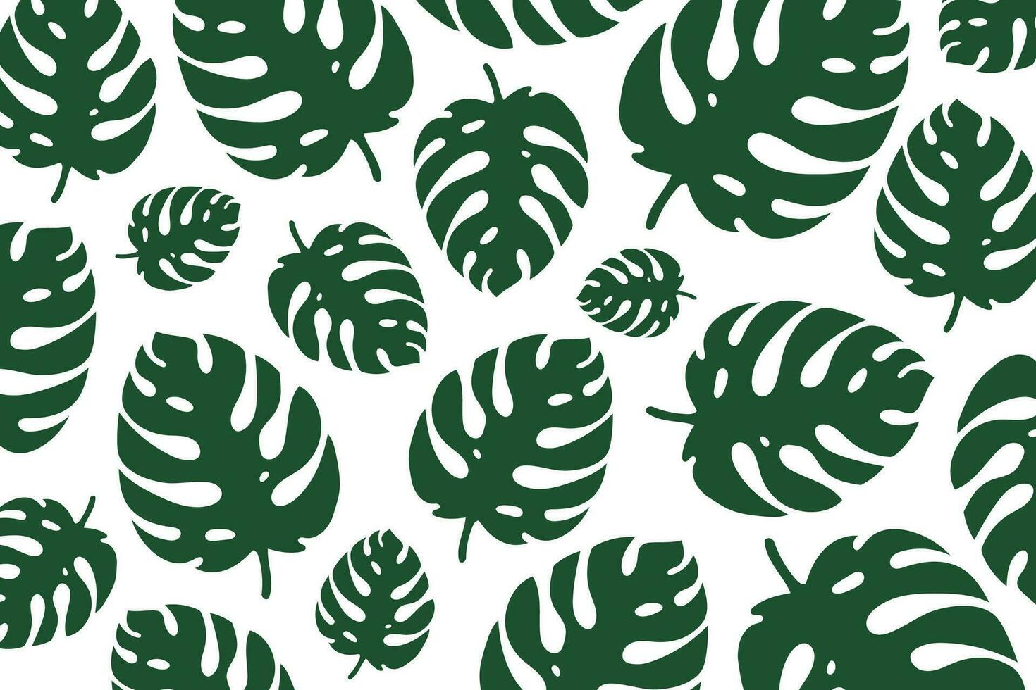 Monstera leaf pattern with abstract concept. Can be used as a cover, wallpaper, backdrop, wall decoration. vector