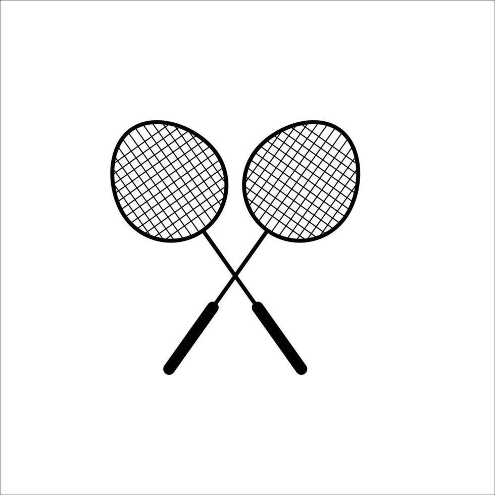 vector de icono de bádminton