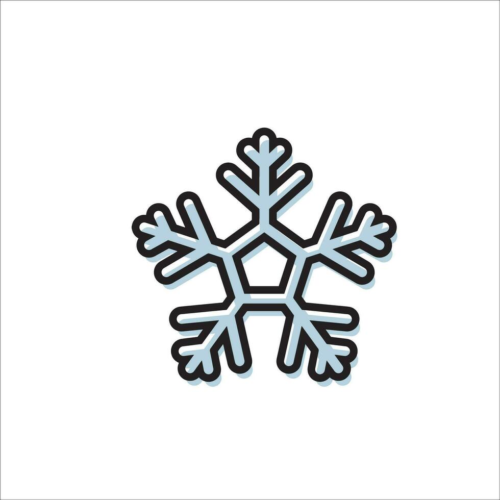 Snow icon vector