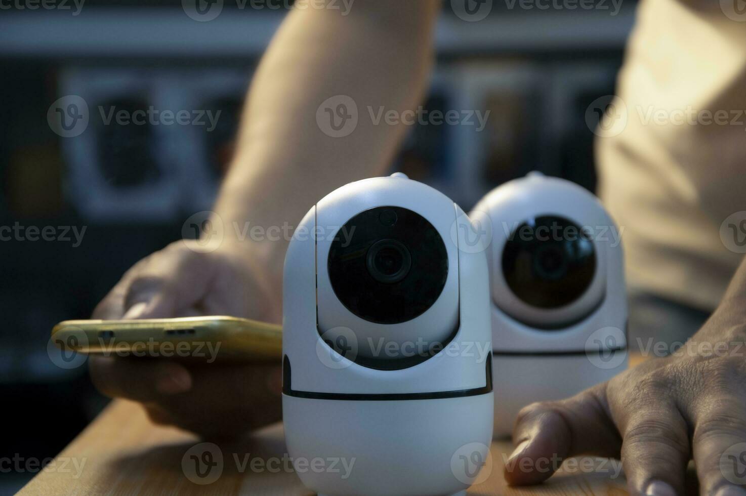 IP wifi wireless security camera supports Internet installation technology, security systems, smart home applications photo