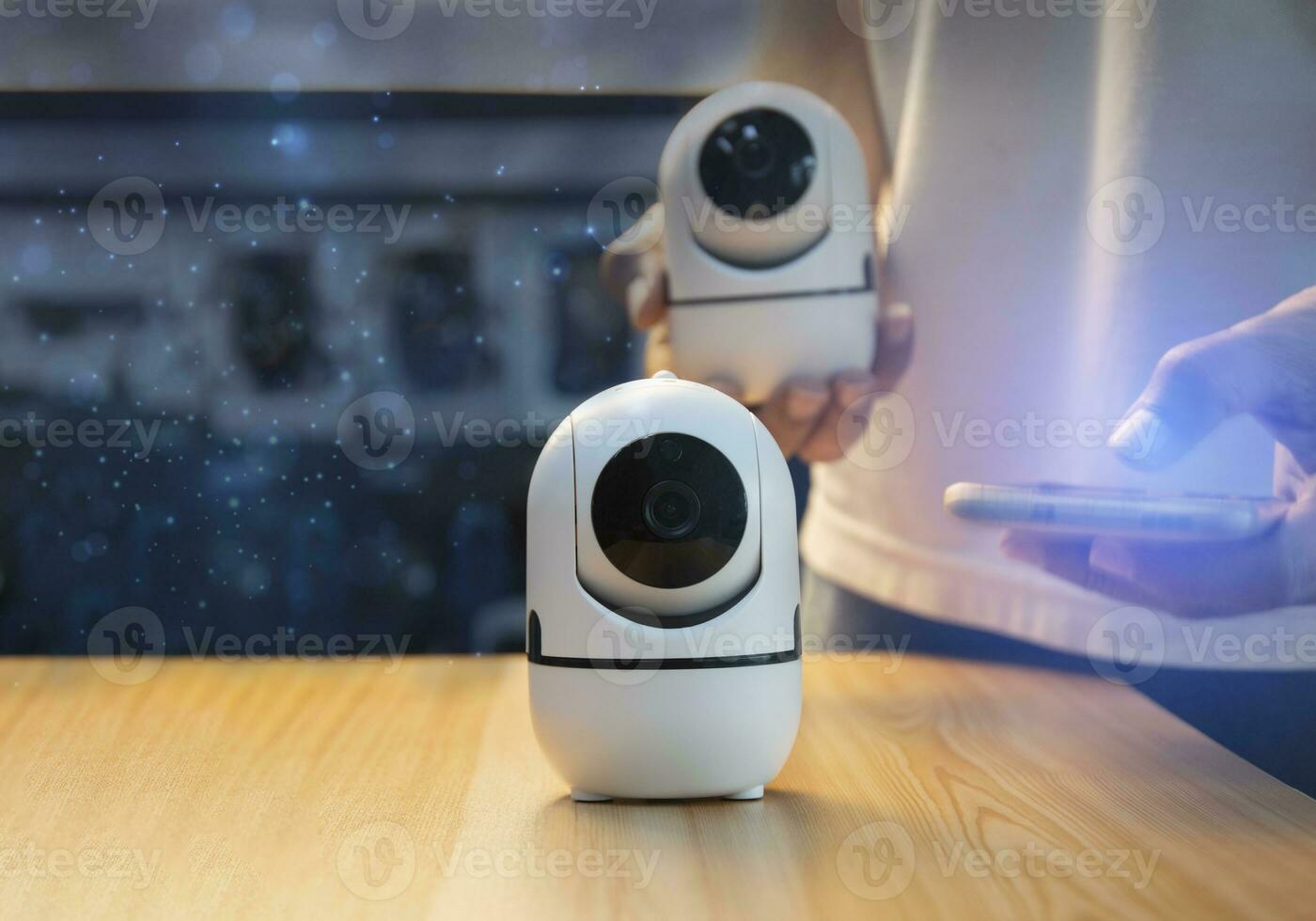 IP wifi wireless security camera supports Internet installation technology, security systems, smart home applications photo