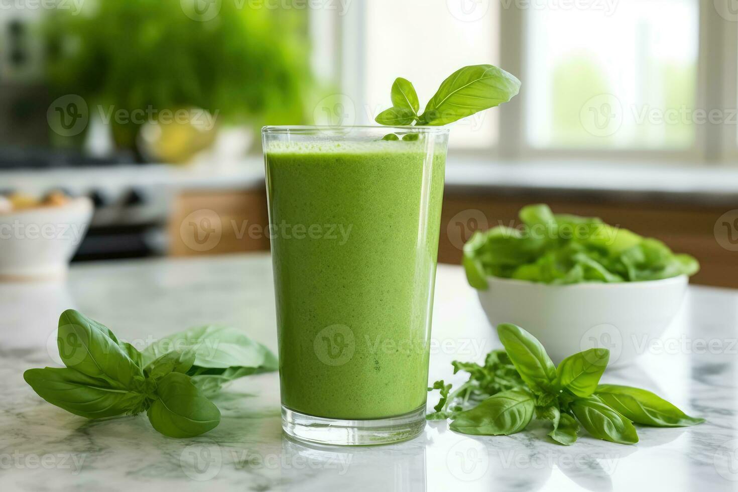 refrescar arriba tu día con un menta verde zalamero - un todavía vida en salud y bienestar - ai generado foto