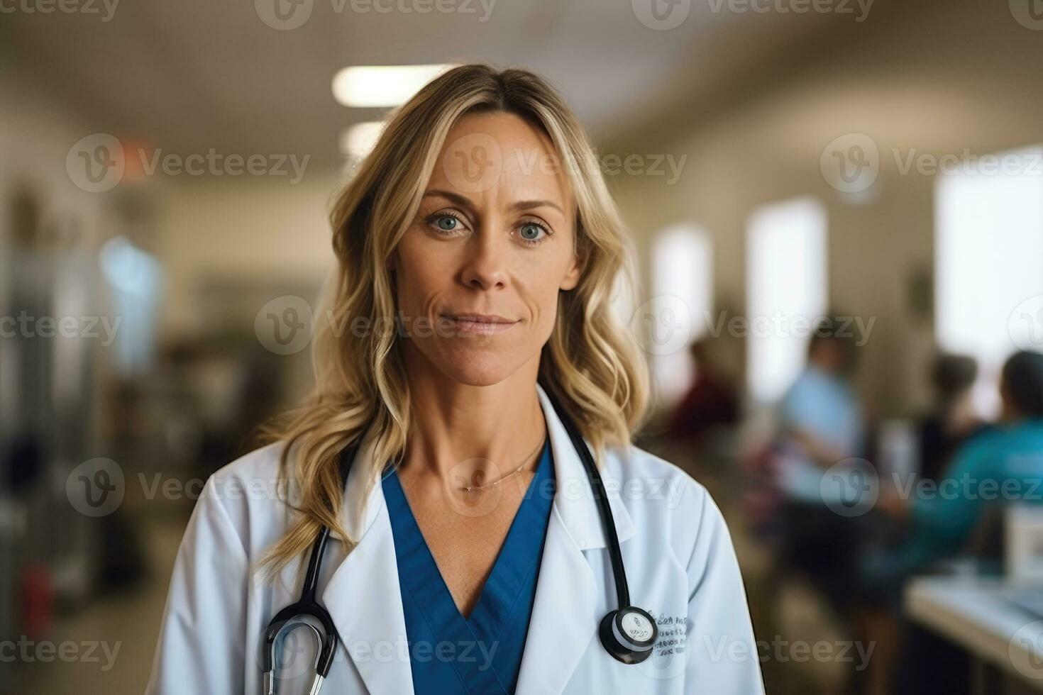 The Face of Healthcare - A Relatable and Approachable Doctor's Portrait - AI generated photo