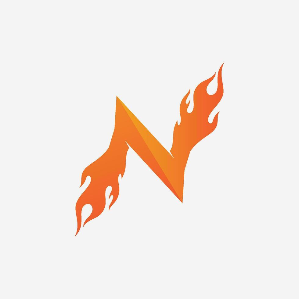 N Letter Logo Template vector