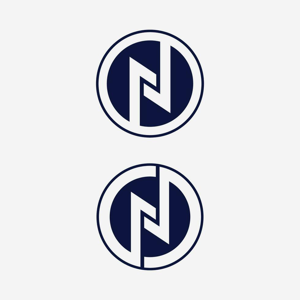 N Letter Logo Template vector