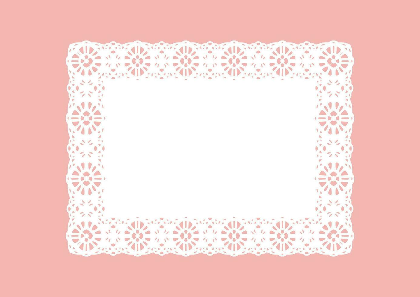 Paper cut Beautiful Horizontal lace vector material