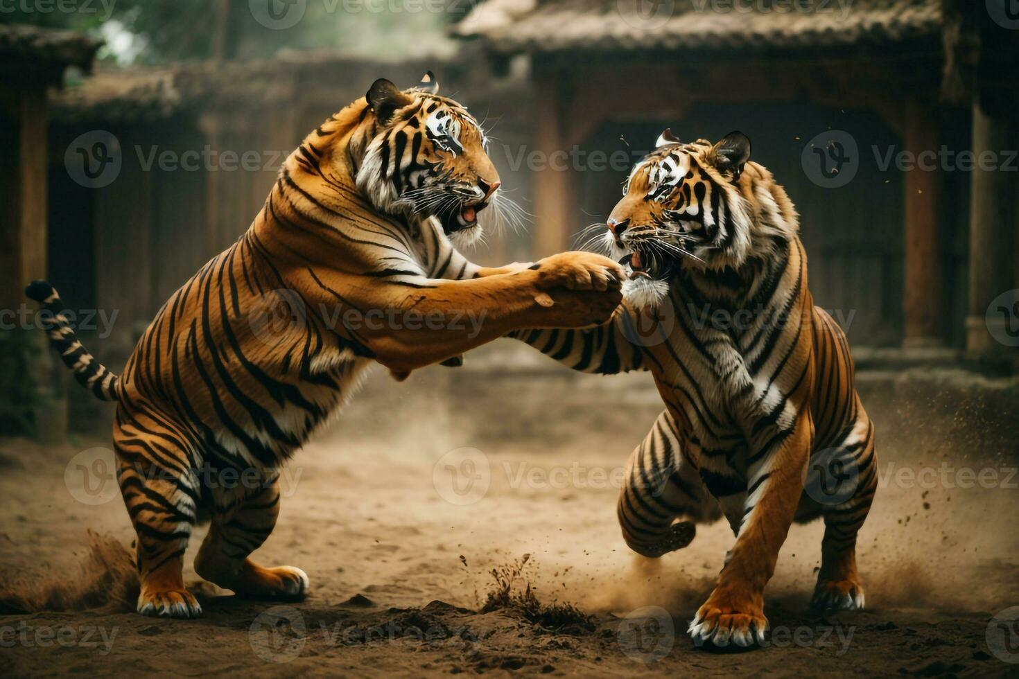 Bengal tiger wallpaper ai generated photo