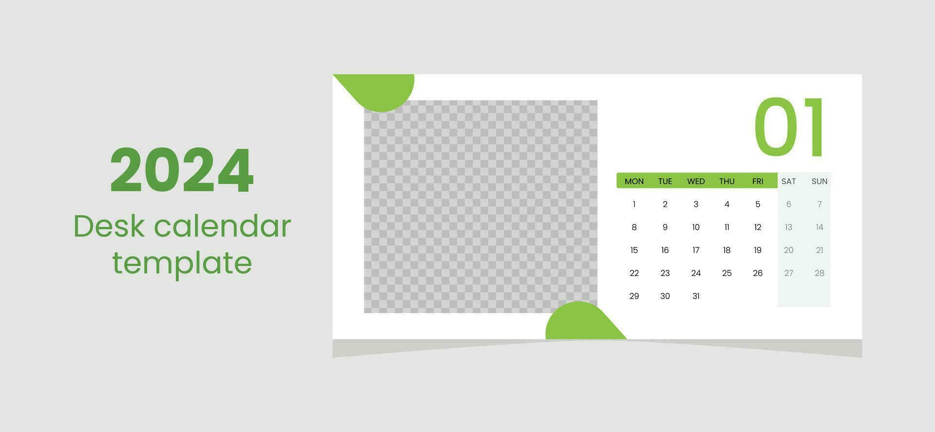 2024 Calendar Template Elegant Vector Design
