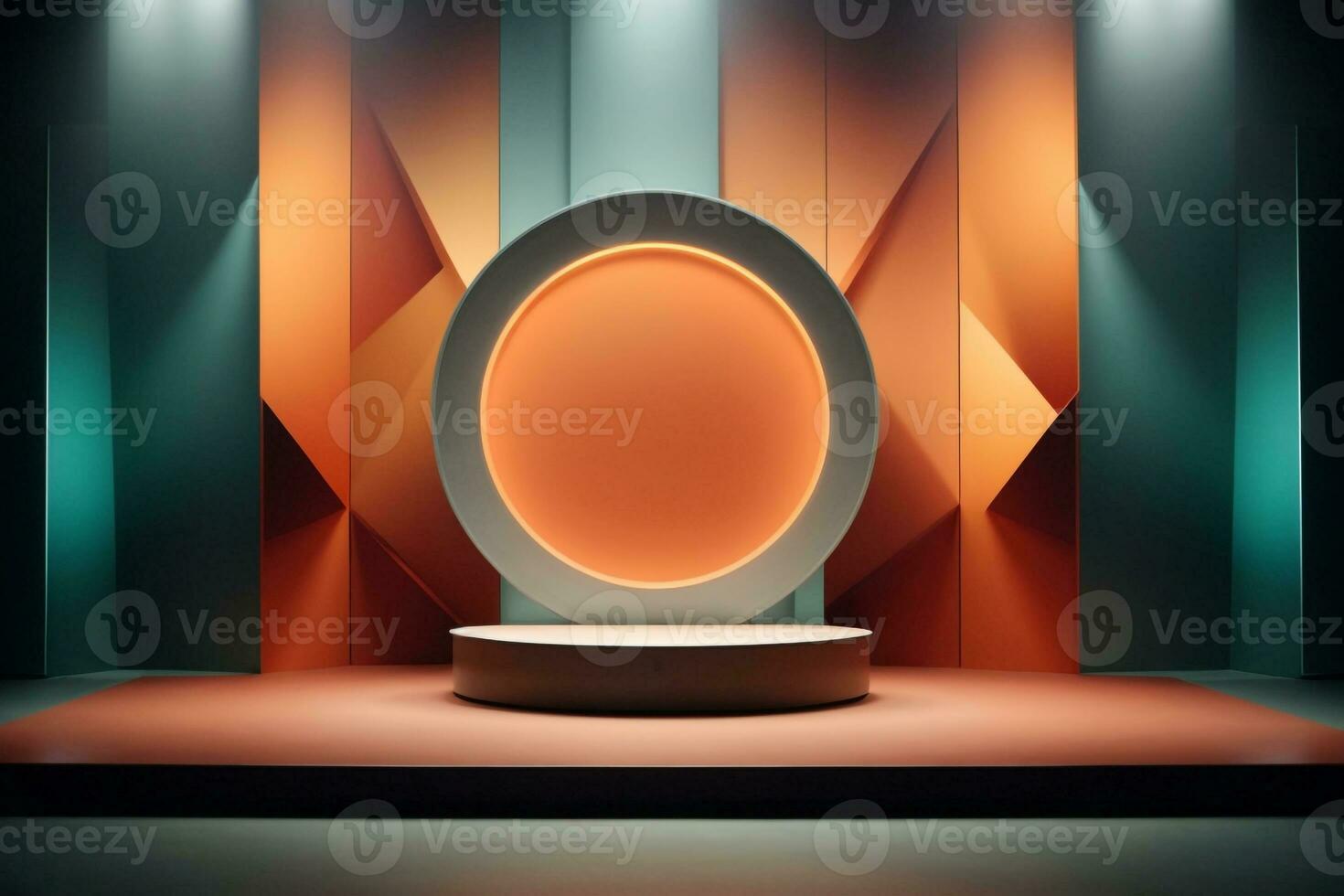 Product showcase,Luxury podium,Glowing luxury showcase,AI Generative photo