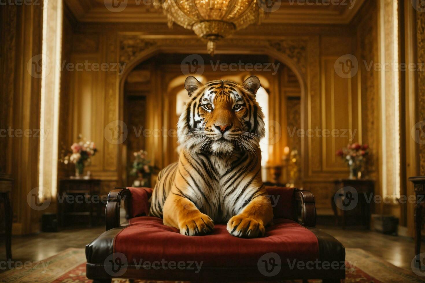 bengal tiger wallpaper ai generated photo