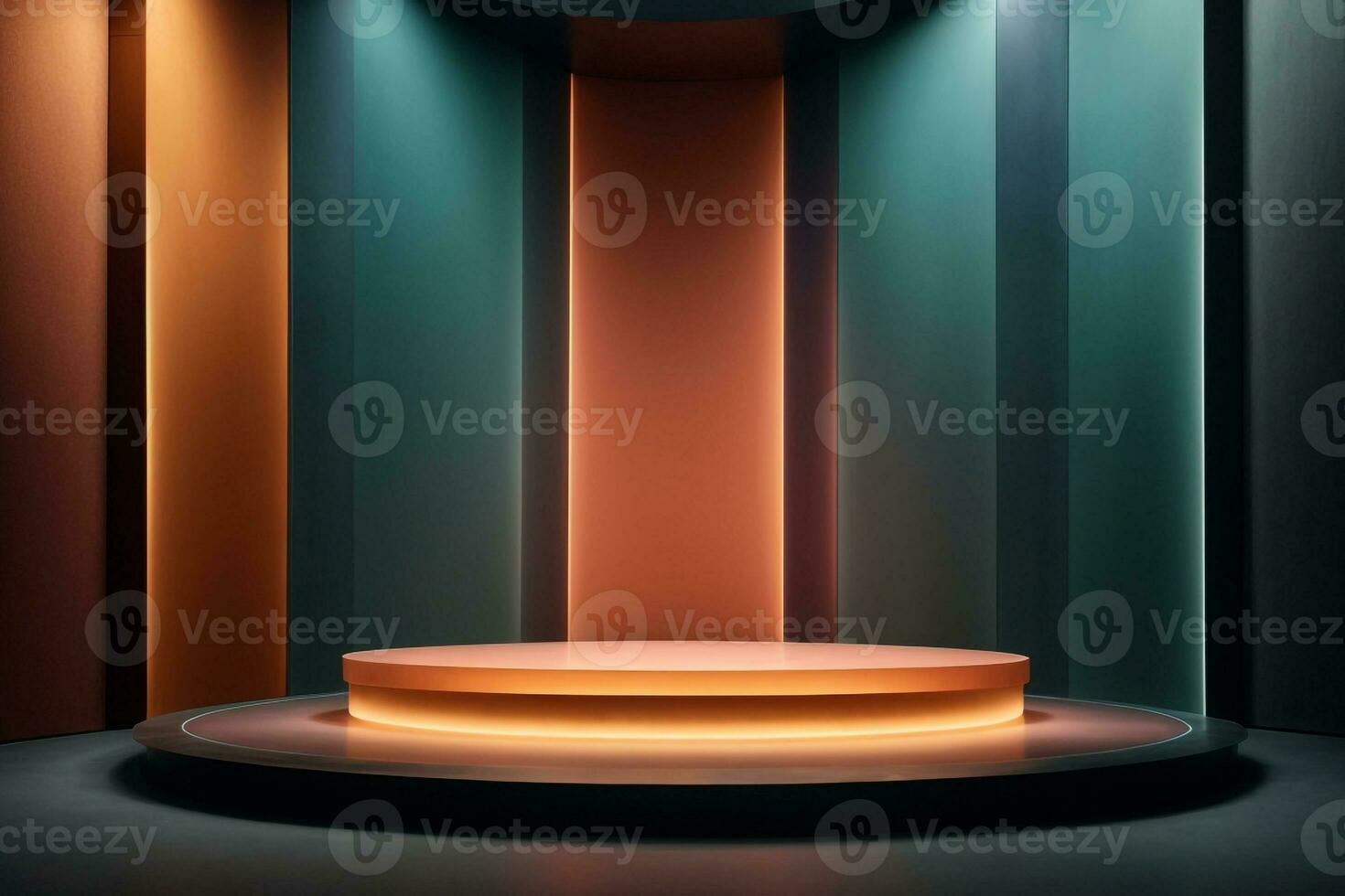 Product showcase,Luxury podium,Glowing luxury showcase,AI generated photo