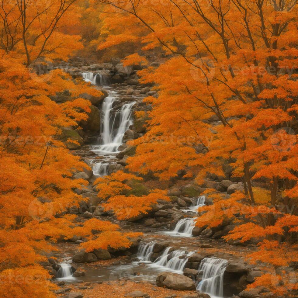 Autmn wallpaper AI generated photo