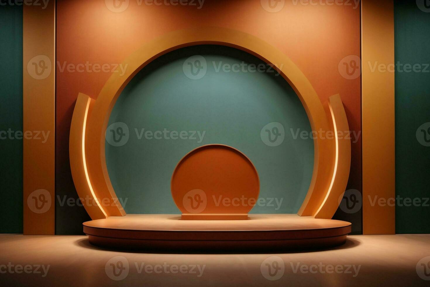 Product showcase,Luxury podium,Glowing luxury showcase,AI Generative photo