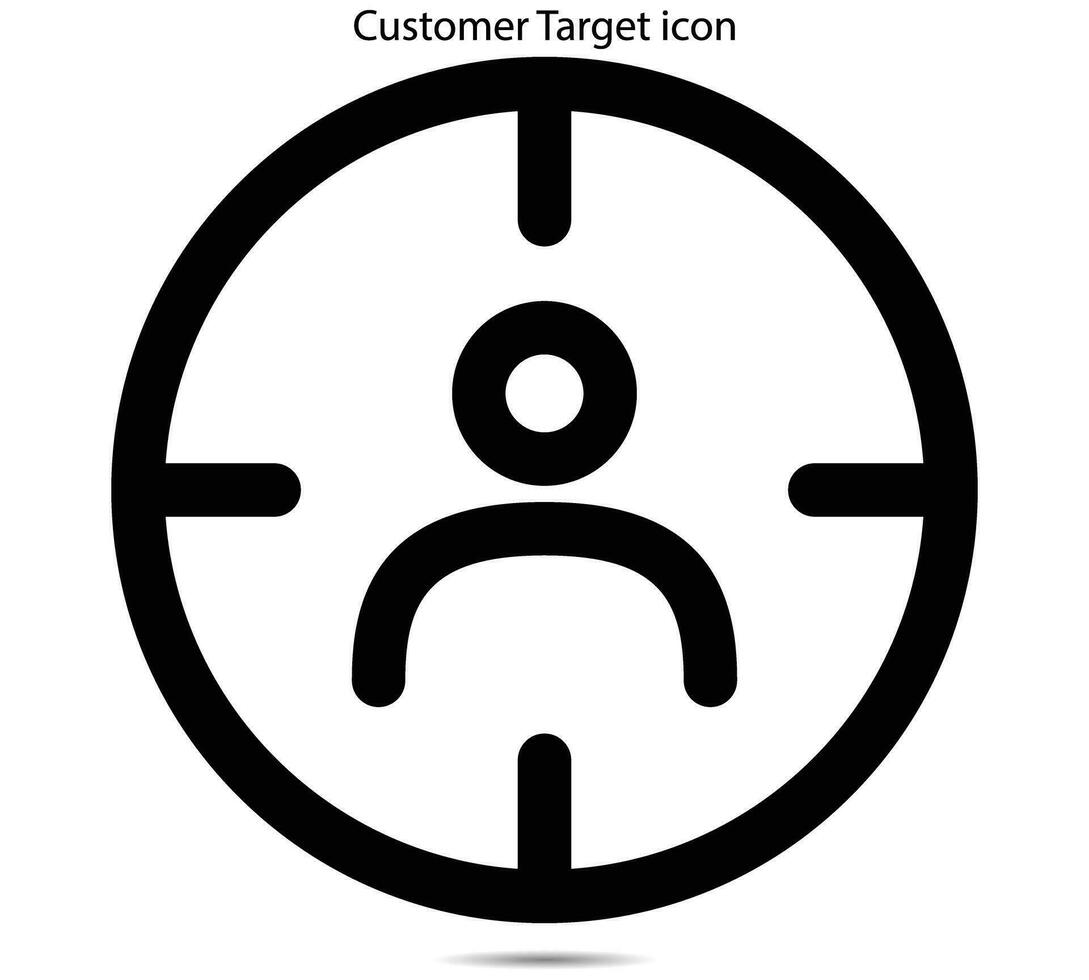 Customer Target icon vector