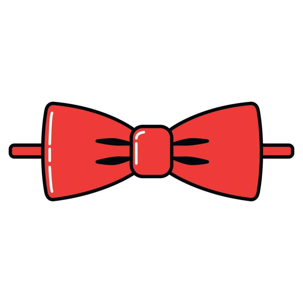 Bow Tie Icon Vector Flat Design