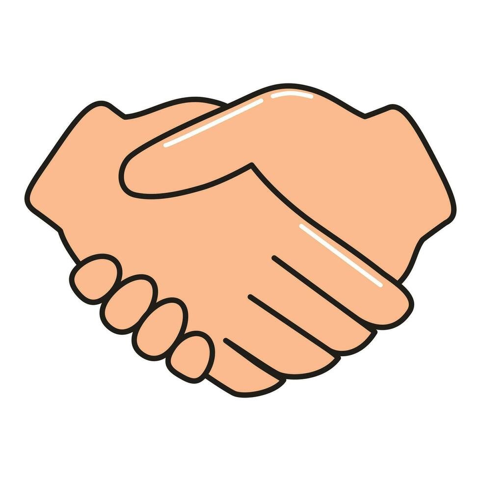 Handshake icon. Shake hands, agreement, good deal, partnership concepts. Vector illustration.
