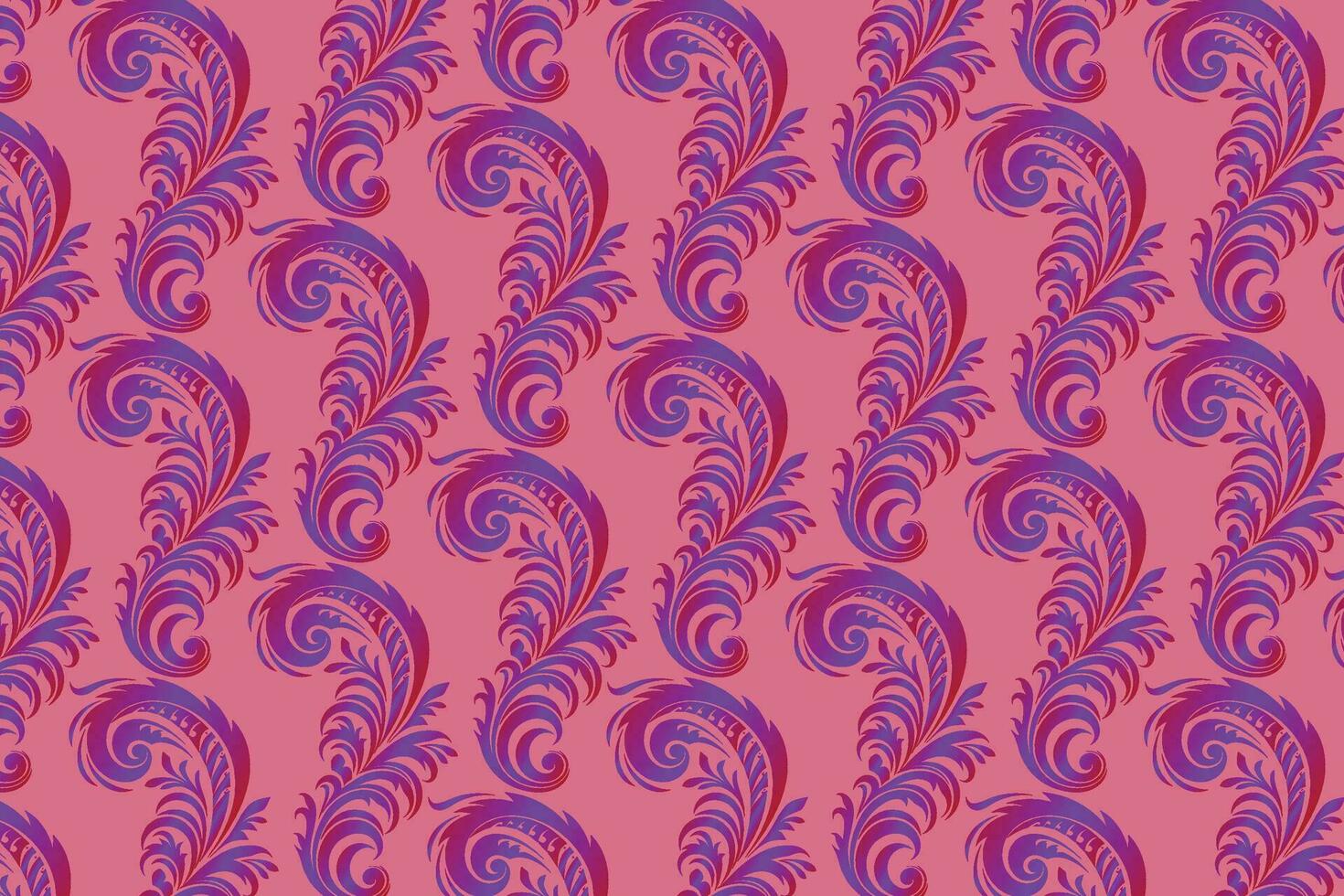 Pink and Purple Paisley Pattern Background vector