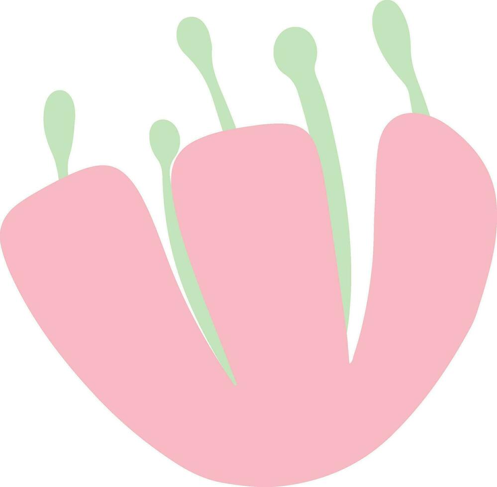 mano dibujado flor elemento vector