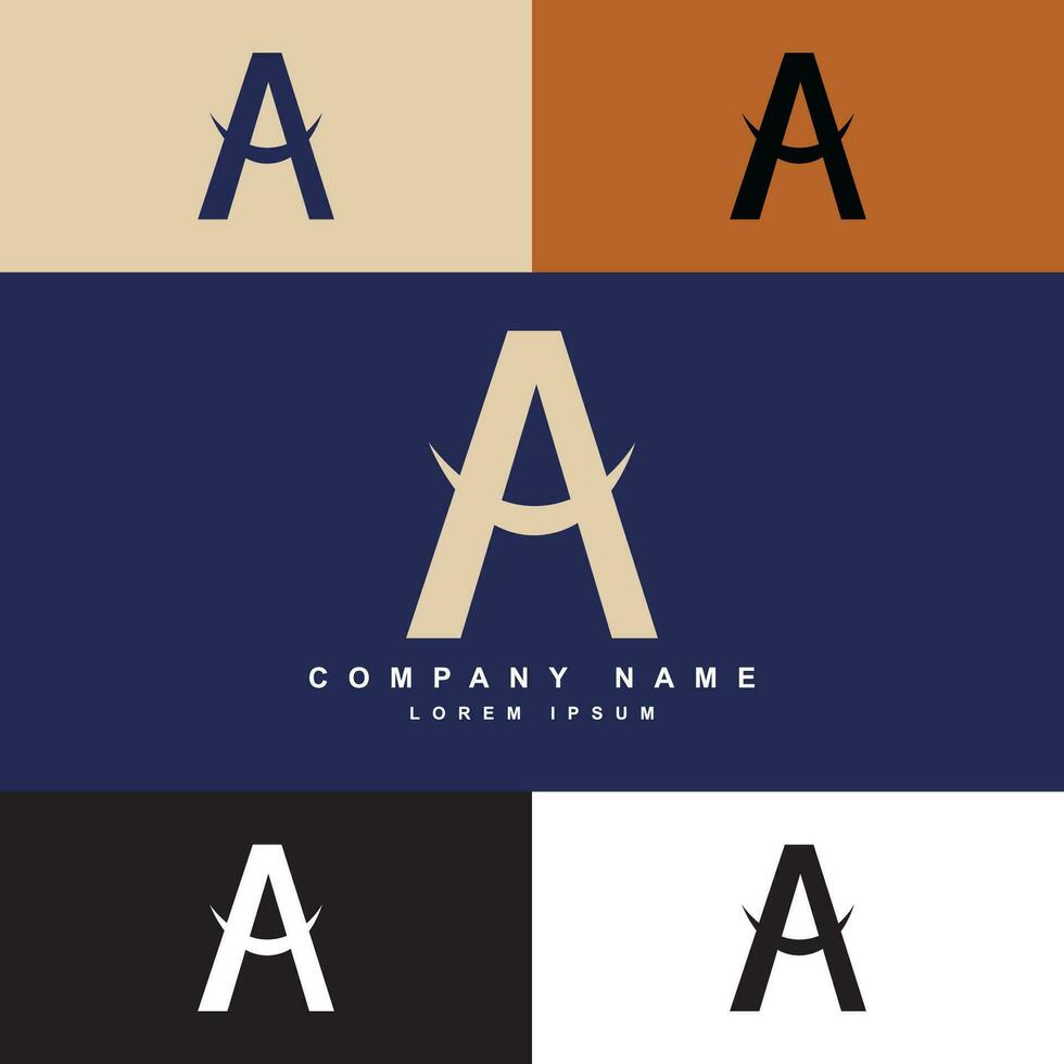 Letter A logo vector
