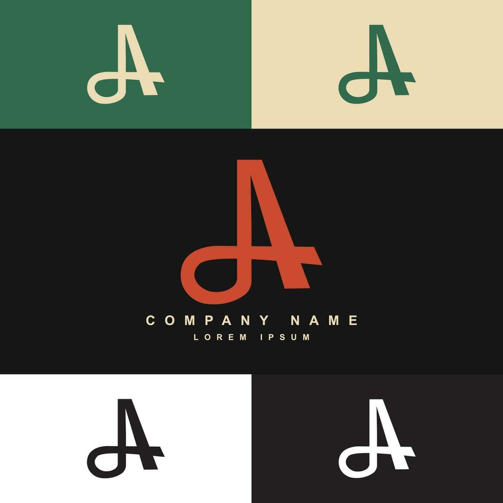 Letter A logo vector