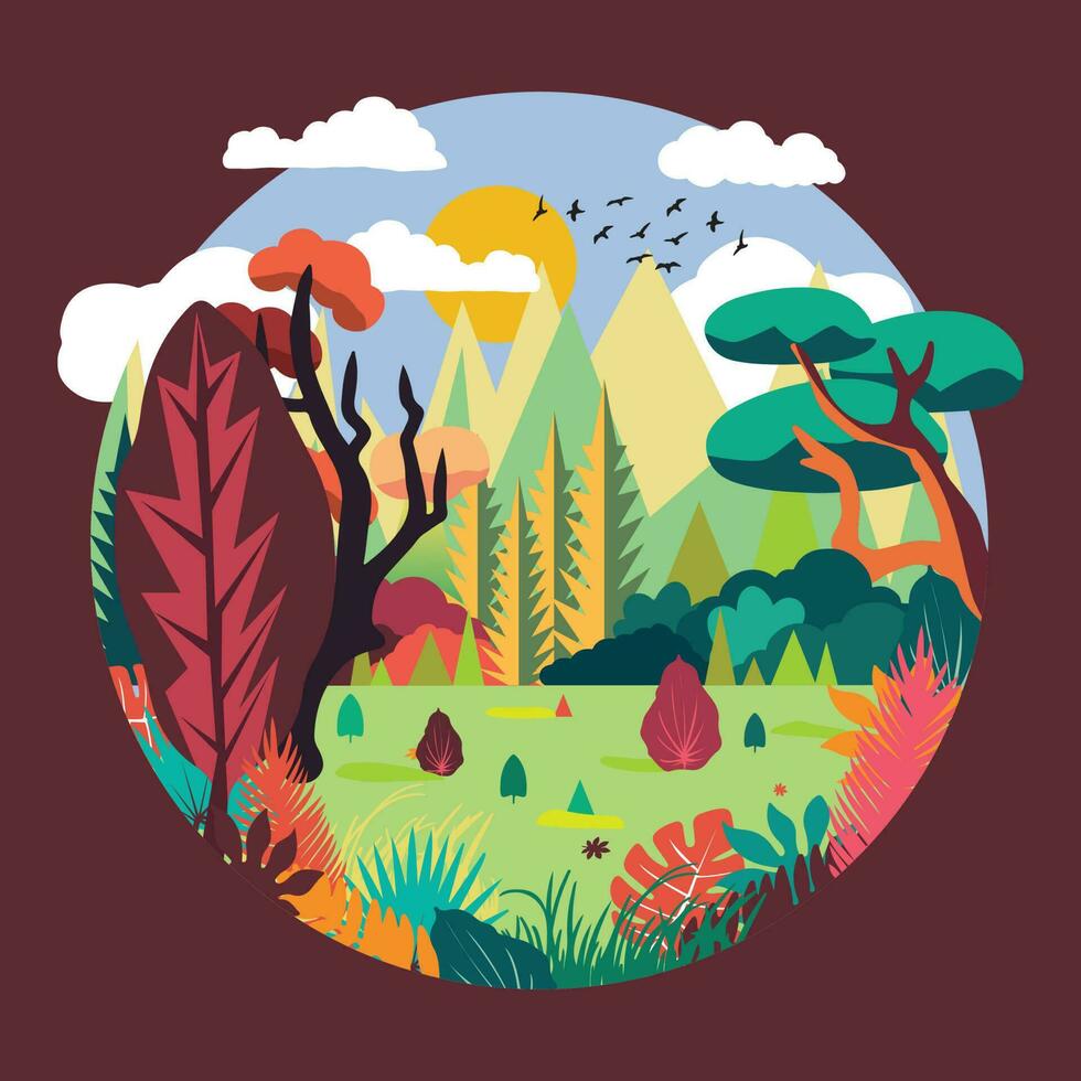 plano diseño paisaje antecedentes vector