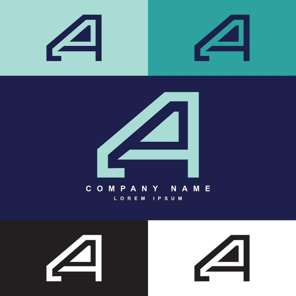 Letter A logo vector