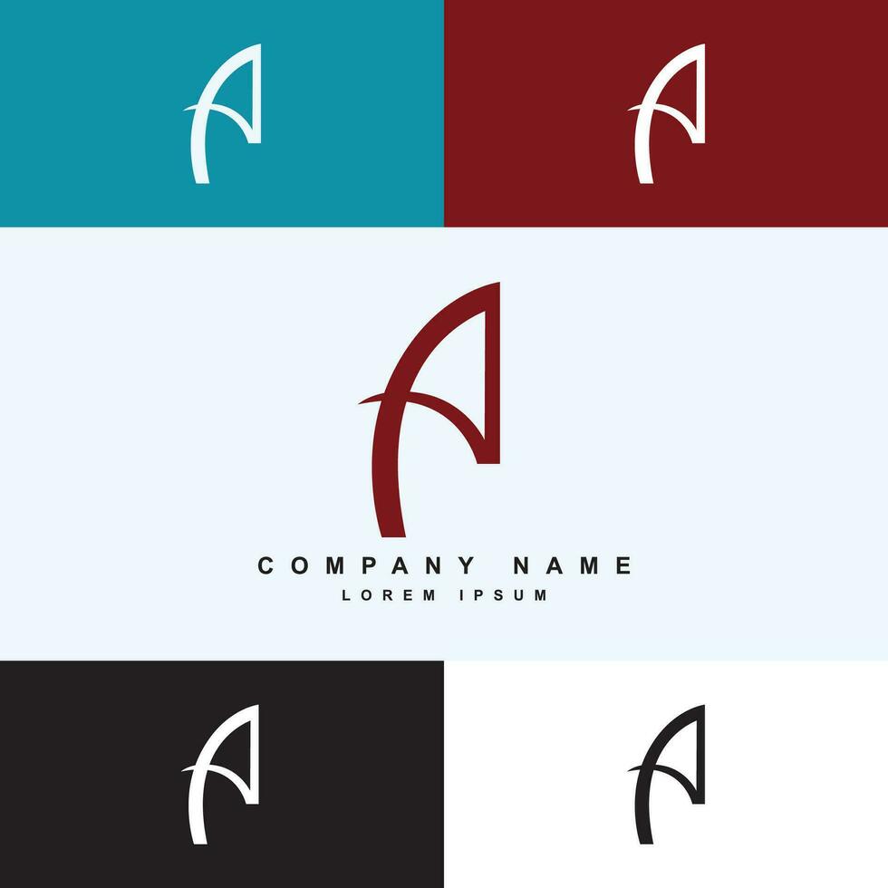 Letter A logo vector
