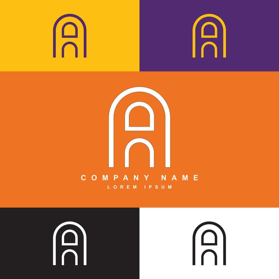 Letter A logo vector