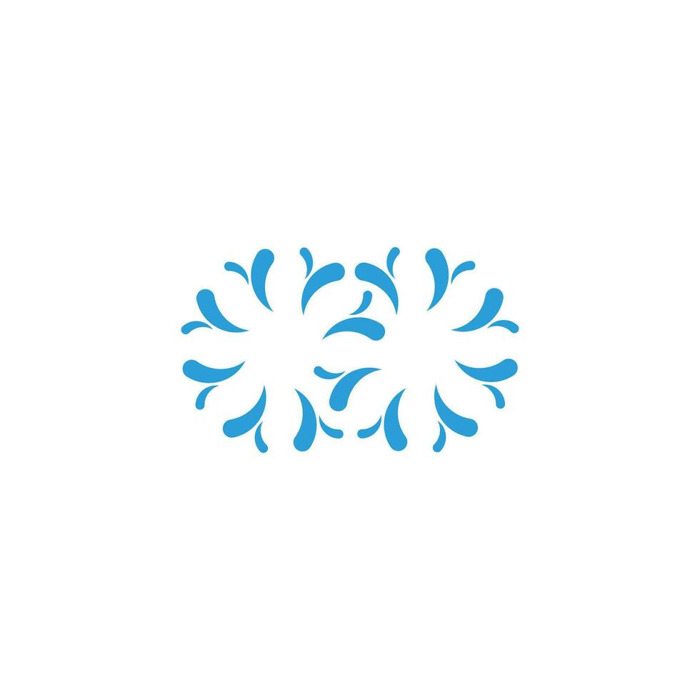 abstract swirl water colors splash logo vector