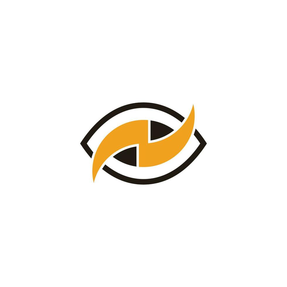 eye power energy supplement symbol logo vector