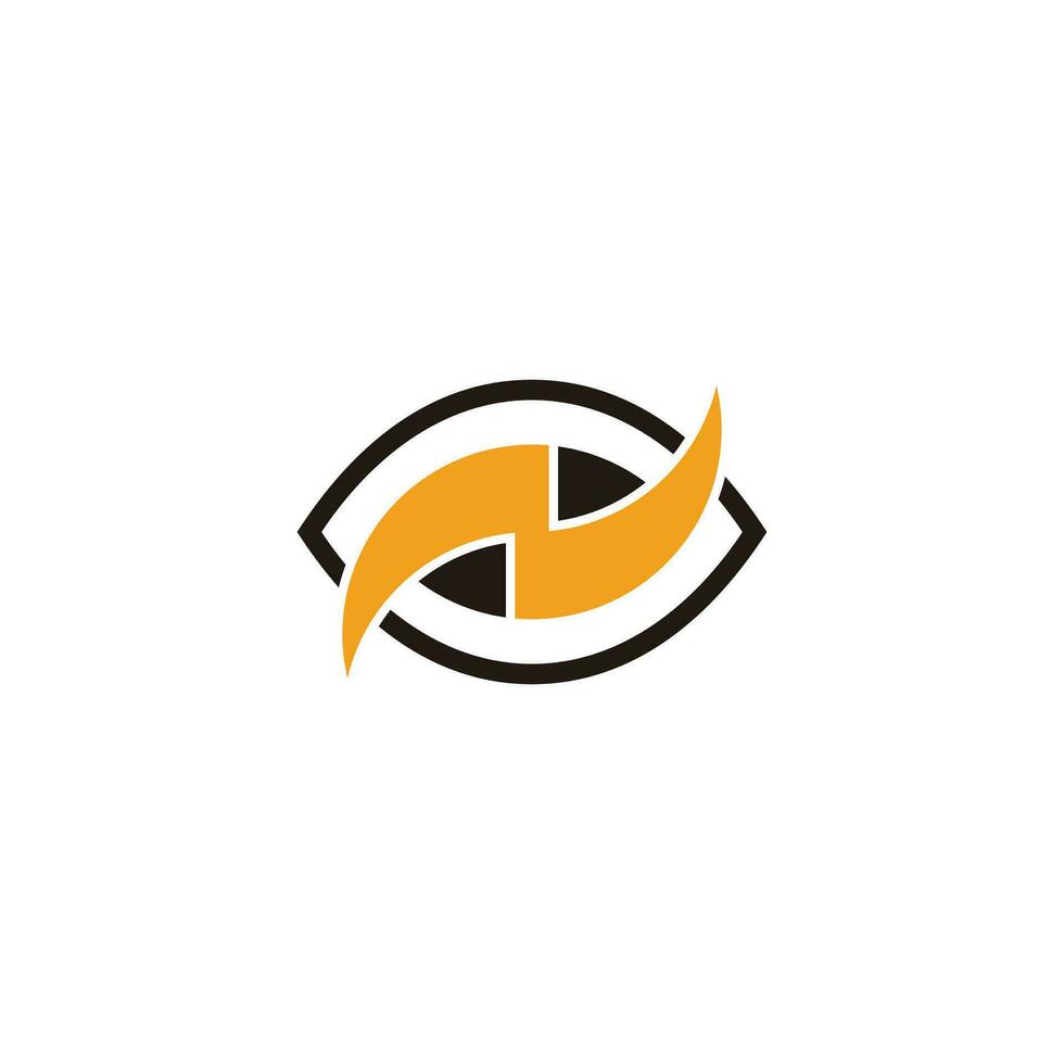 eye power energy supplement symbol logo vector