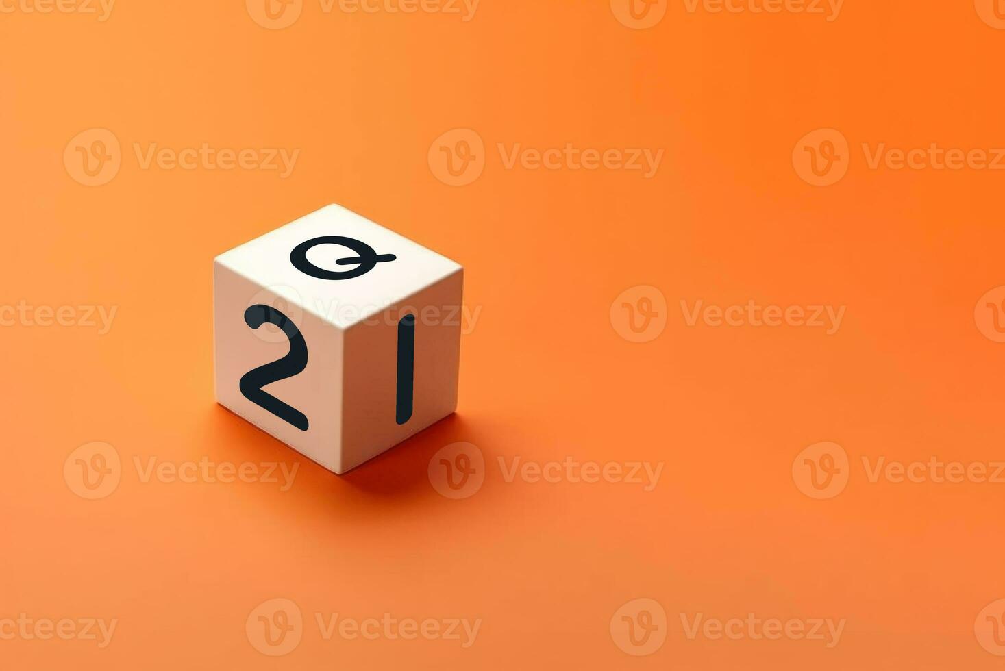 Q 1 and Q 2 wording on wooden cube with copy space AI generated photo