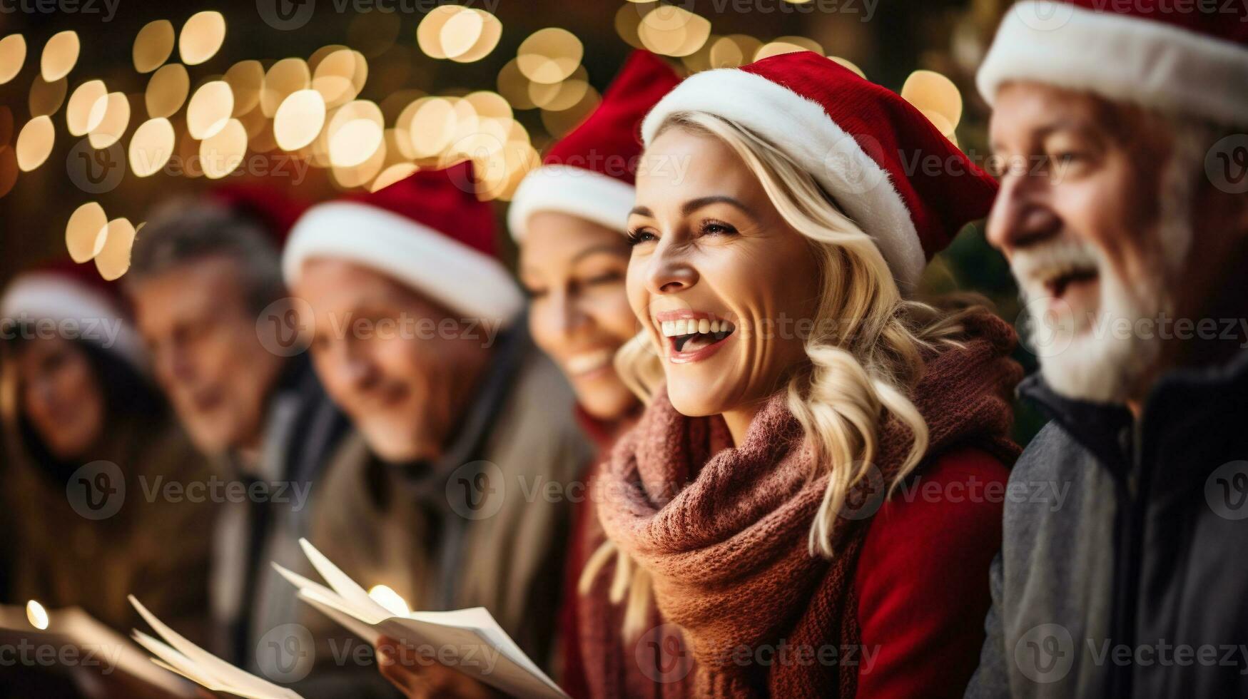 AI generative. holidays, celebration, christmas and people concept photo