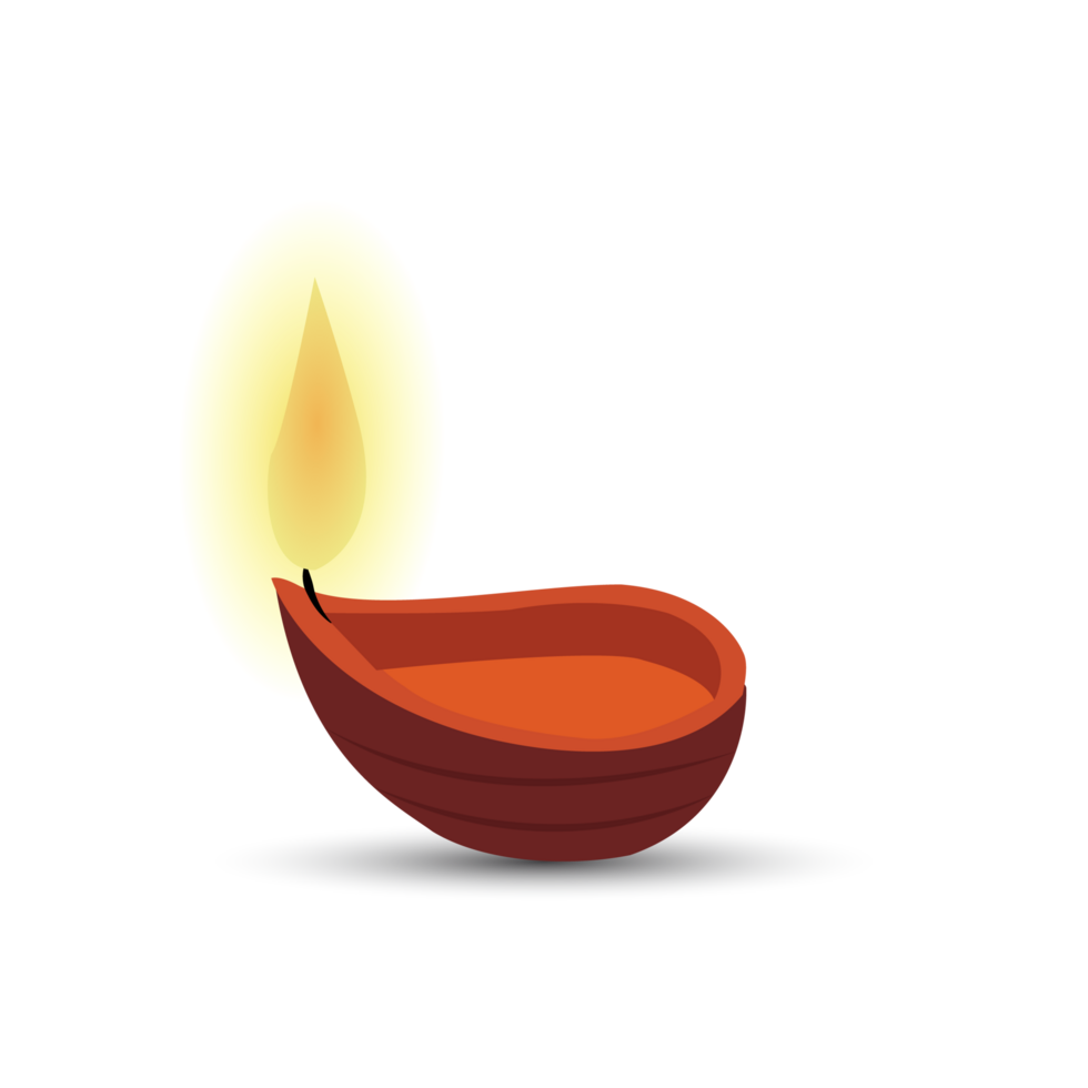 diwali vela luminária elemento png