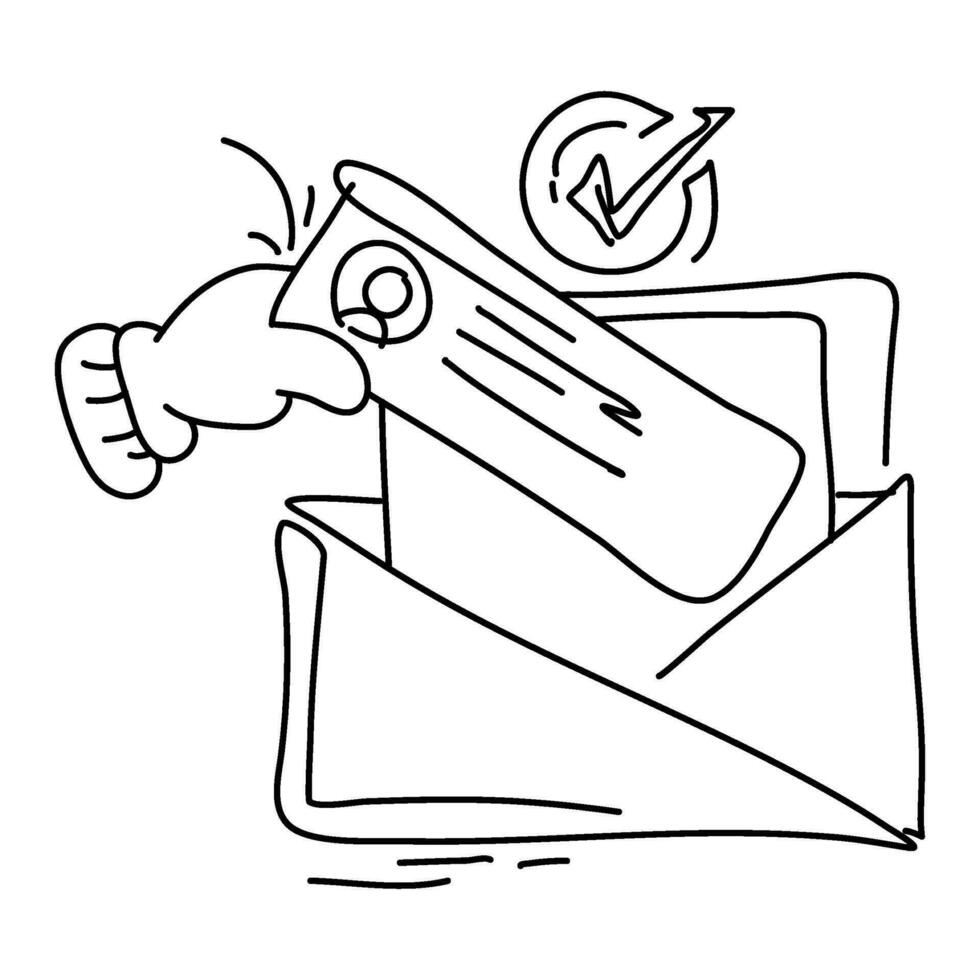Selected Flat Illustration of the approved stamp concept, suitable for use on commercial websites, marketing collateral, and product packaging vector