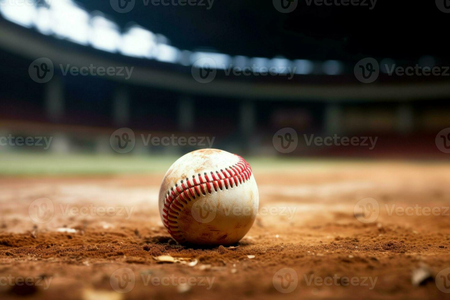 New baseball ball. Generate Ai photo