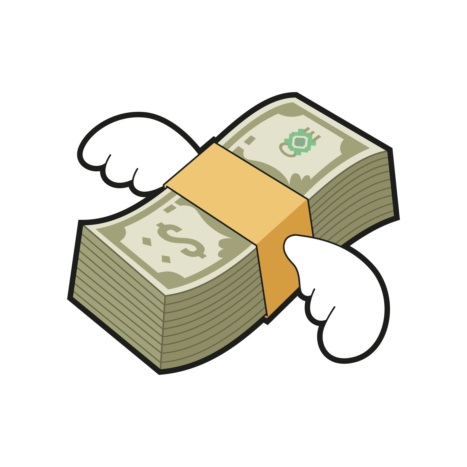 Vector Ilustraci n De Dibujos Animados D lar Dinero Con Alas 33135120 vector-ilustraci-n-de-dibujos-animados-d-lar-dinero-con-alas-33135120