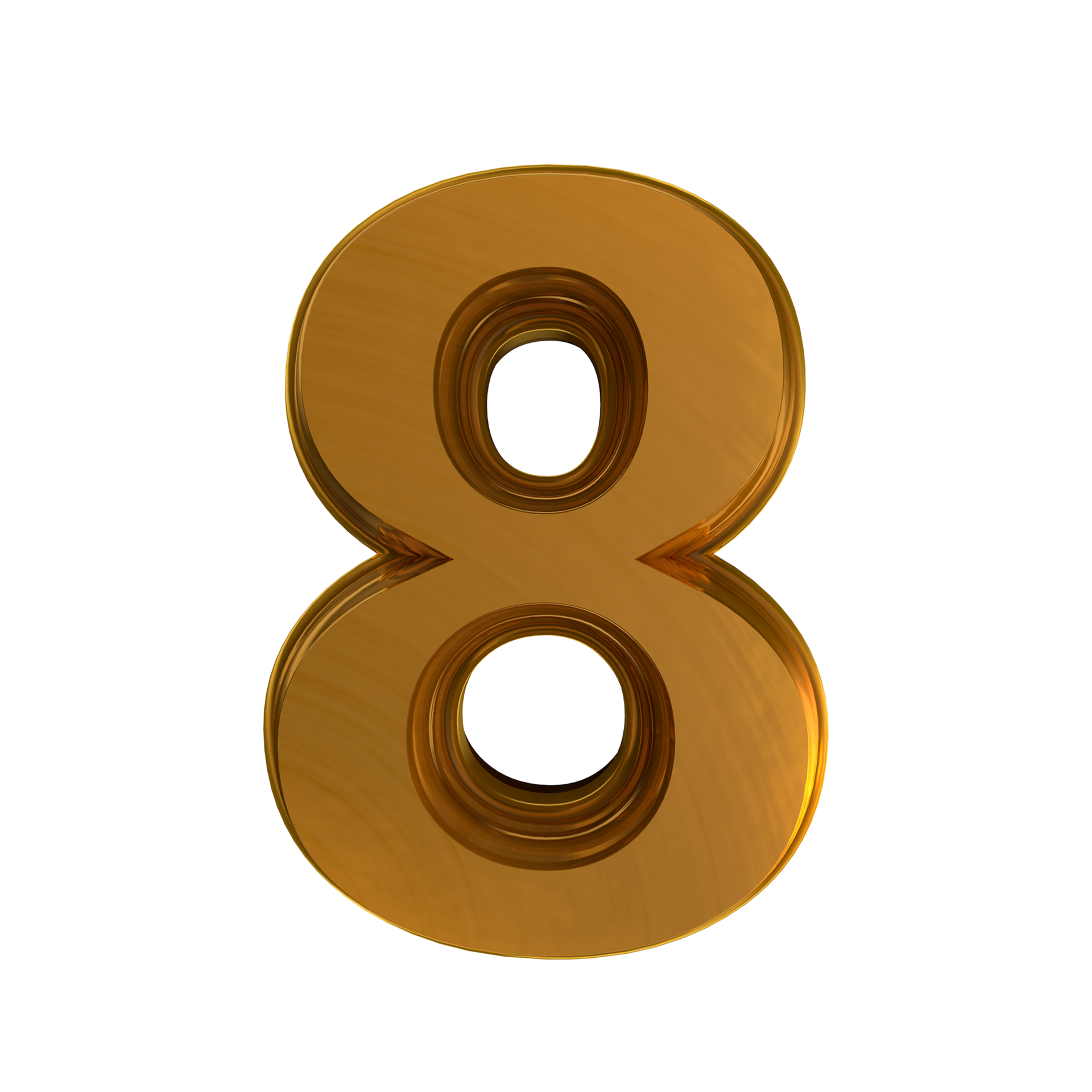 Gold Number 3d text effects 33135275 PNG
