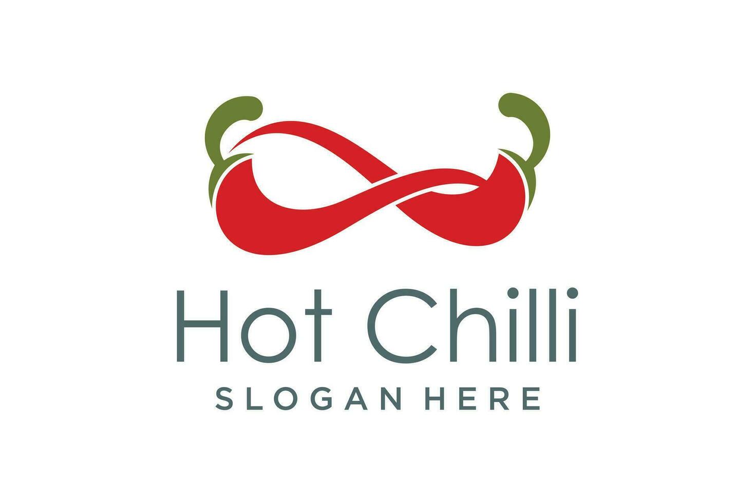 Hot chilli design with modern creative element idea concept vector