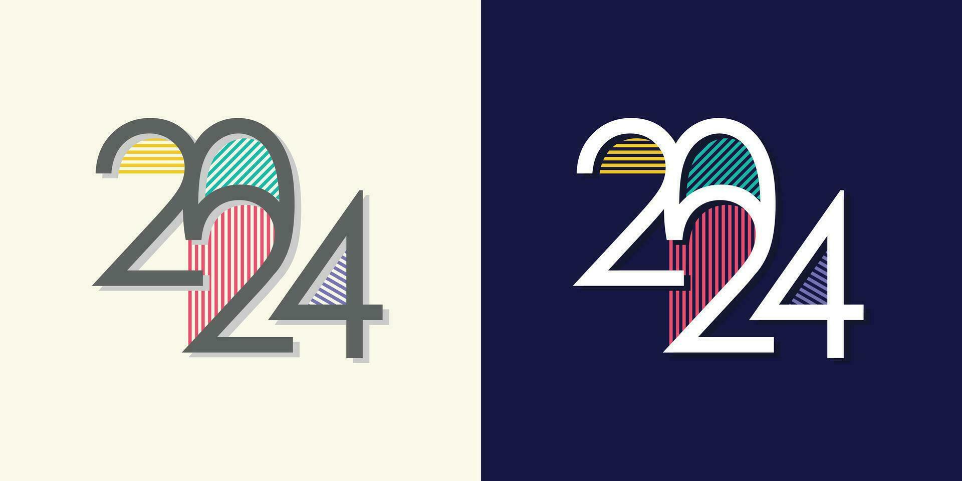 2024 logo design element vector with modern concept idea 33135538