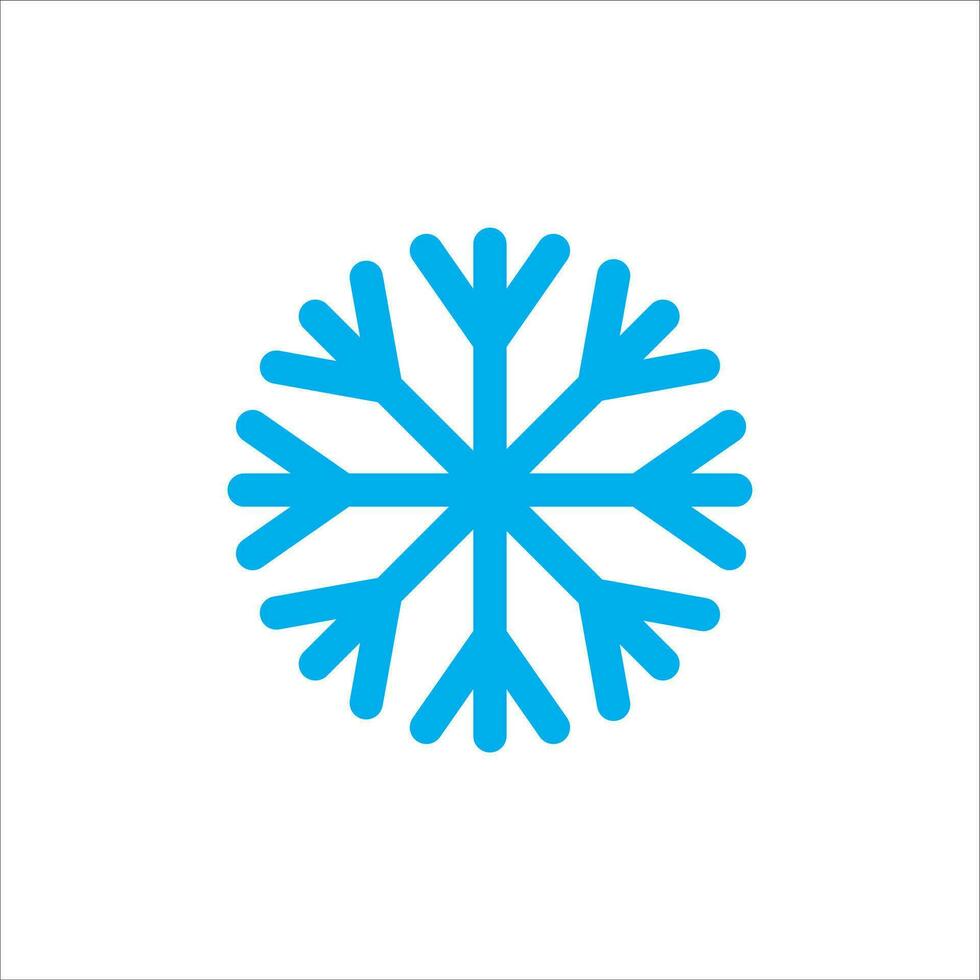 copo de nieve icono vector ilustración símbolo