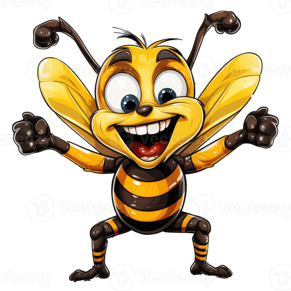 Bee . AI Generated png